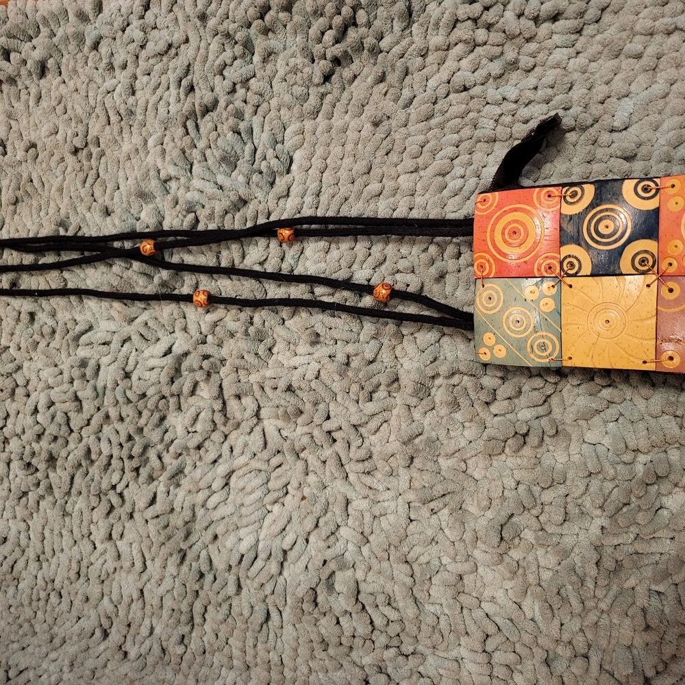 CLEARANCE VTG Colorful Geometric Cross Body Carry Bag - Picture 10 of 10